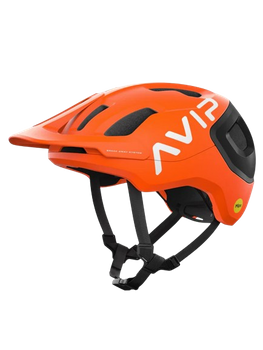 Bicycle helmet POC Axion Race MIPS Fluorescent Orange/Uranium Black Matt - 2024