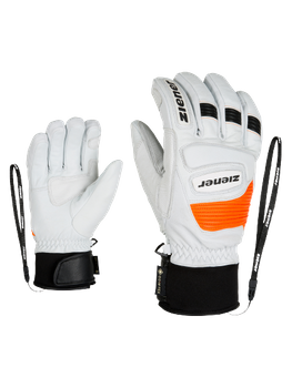 Gloves Ziener Guard GTX + Gore grip PR glove ski alpine white - 2023/24