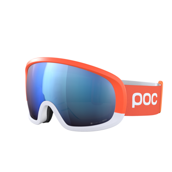Goggles POC Fovea Mid Clarity Comp Fluorescent Orange/Hydrogen White/Spektris Blue - 2022/23