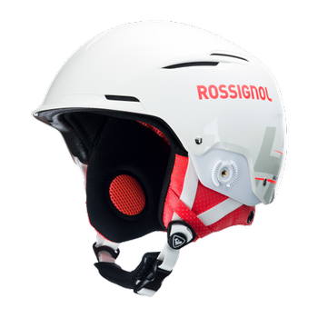 Helmet Rossignol Hero Slalom Impacts White + Chinguard - 2023/24