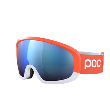 Ski goggles POC Fovea Race Zink Orange/Hydrogen White/Partly Sunny Blue - 2023/24