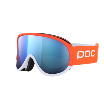Ski goggles POC Retina Mid Race Zink Orange/Hydrogen White/Partly Sunny Blue - 2023/24