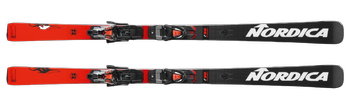 Skis Nordica Dobermann GSJ Plate + Master Race 10 TCX Black Flo Red - 2023/24