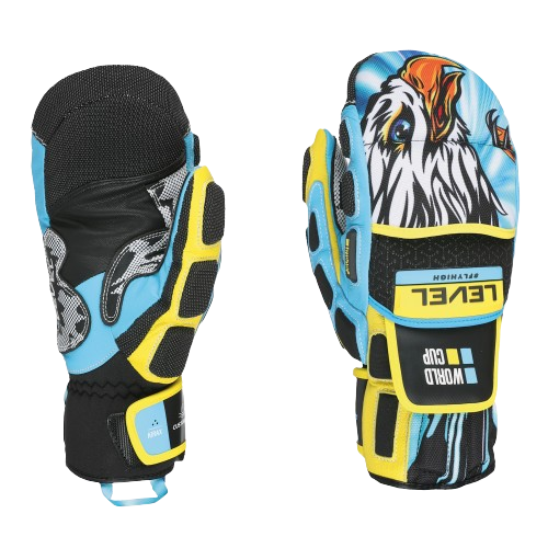 Gloves Level Worldcup CF Mitt Yellow/Blue 2024/25 Ski Equipment
