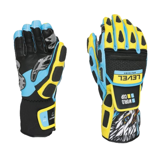 Gloves Level Worldcup CF Yellow/Blue 2024/25 Ski Equipment \ Gloves