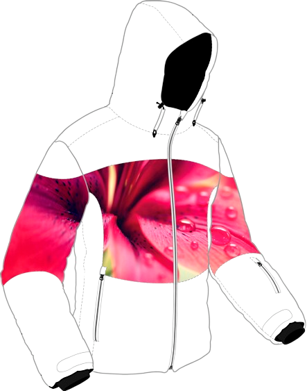 Ski jacket ENERGIAPURA Flaine Life Jacket Lady White/Lily 2023/24