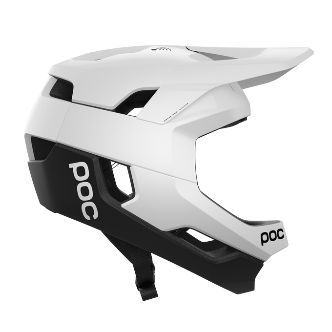 Bicycle helmet POC Otocon Race MIPS Fluorescent Hydrogen White/Uranium Black Matt