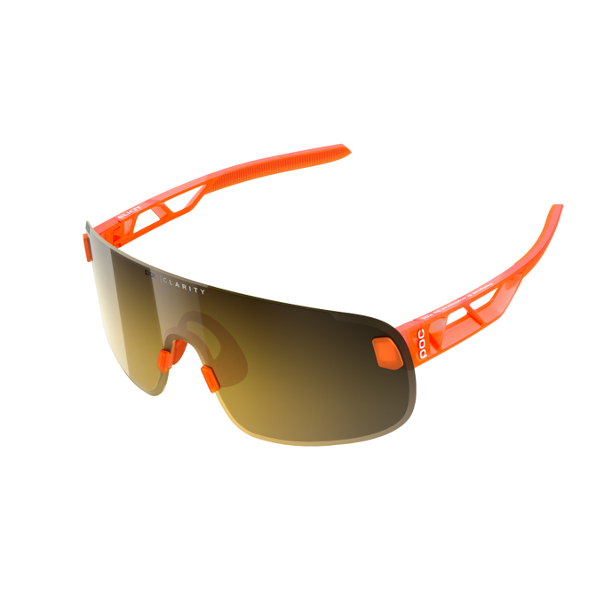 Sunglasses POC Elicit Fluorescent Orange Translucent - 2023/24