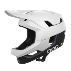 Bicycle helmet POC Otocon Race MIPS Fluorescent Hydrogen White/Uranium Black Matt