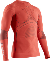 Thermal underwear X-BIONIC Energy Accumulator 4.0 Shirt Round Neck Lg Sl Men Sunset Orange/Anthracite - 2021/22