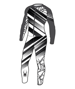 Rennanzug Spyder Nine Ninety Race Suit Black Stripe - 2023/24