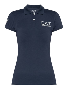 T-shirt Emporio Armani Woman Jersey Polo Navy Blue