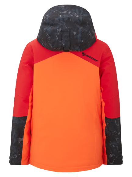Skijacke Ziener Trivor Man Padded Red Orange Pop - 2023/24 Red Orange Pop |  Skibekleidung \\ Skijacken \\ Herren TEAMskiwear \\ Herren \\ Jacken