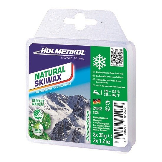 Ski wachs HOLMENKOL Natural Skiwax Bar 2x35g