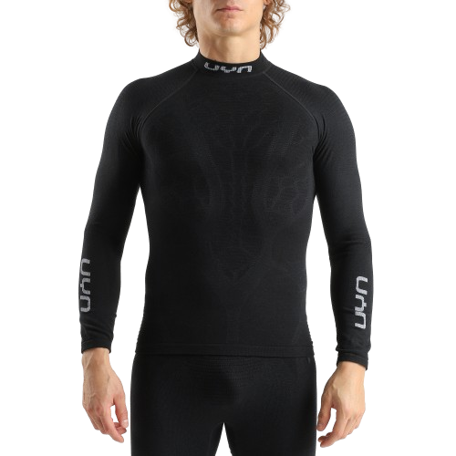 Thermounterwäsche UYN Man Elevatyon Biomorph UW Shirt Long SL Turtle New Neck Black - 2025/26