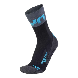 Radsocken UYN Man Cycling Light Socks Black/Grey/indigo Bunting