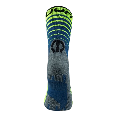 Outdoor Socken UYN Man Runner's Five Socks Blue/Yellow Fluo