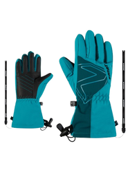Handschuhe Ziener Laval-z As® Aw Glove Junior Unisex Aqua Breeze - 2025/26