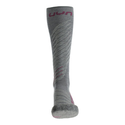 Ski socks UYN Woman Ski One Comfort Fit Grey/Purple 2024/25
