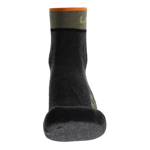 Outdoor Socken UYN Man Trekking One Low Cut Socks Anthracite/Green
