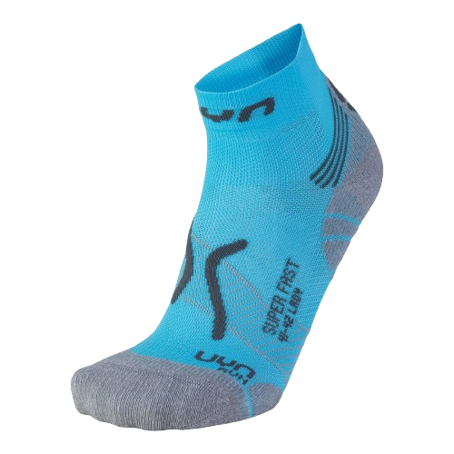 Laufsocken UYN Woman Run Super Fast Socks Atoll/Grey York
