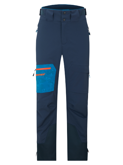 Skihose Ziener Tewes Full-Zip Teamwear Lady Blue Foggy Print Dark Navy - 2025/26