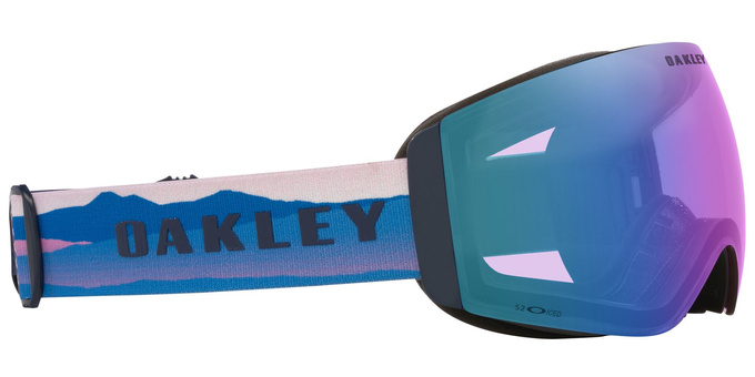 Brille Oakley Flight Deck Pro M Mikaela Shiffrin Sig/Prizm Snow Iced Iridium + Additional lens Prizm Snow Sapphire Iridium - 2025/26