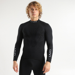 Thermounterwäsche UYN Man Elevatyon Biomorph UW Shirt Long SL Turtle New Neck Black - 2025/26