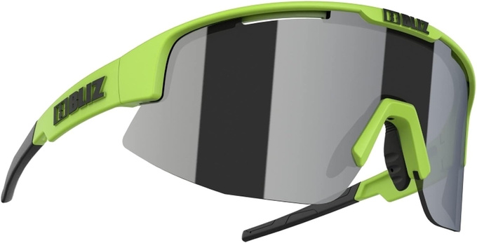 Sonnenbrille BLIZ Matrix Lime Green/Smoke with silver mirror