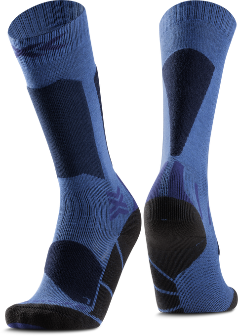 Skisocken X-socks Ski Discover OTC JR Blue Blossom/Marine - 2025/26