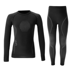 Thermoactive clothing UYN Junior Visyon 2.0 Uw Set (Shirt Lg. sl./pants Long) Black - 2025/26