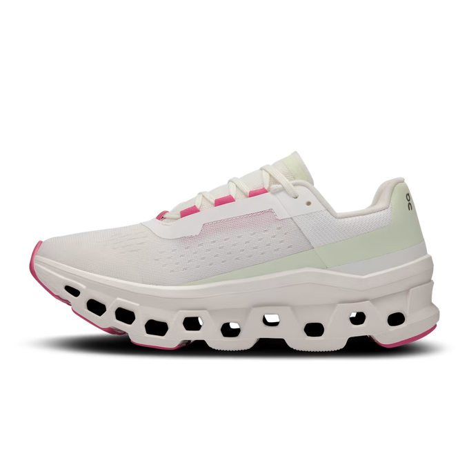 Damen Schuhe On Running Cloudmonster White/Lima