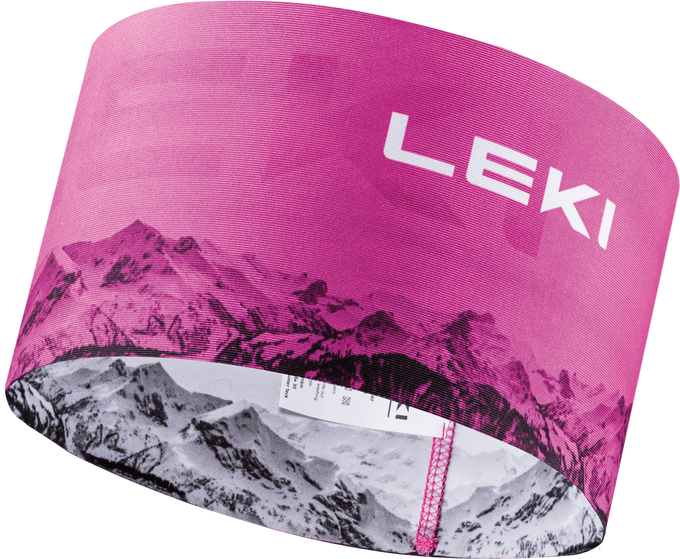 Stirnband LEKI XC Headband Neonpink/White