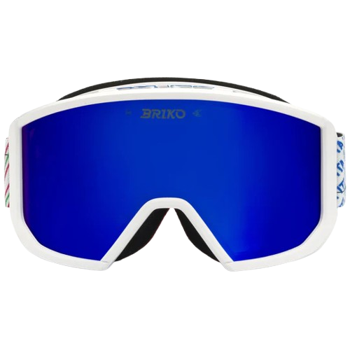Googles Briko Vulcano Mask Italia White/Science Blue - 2025/26