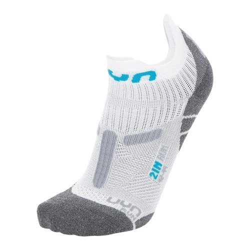 Laufsocken UYN Man Run 2IN Socks White/Grey