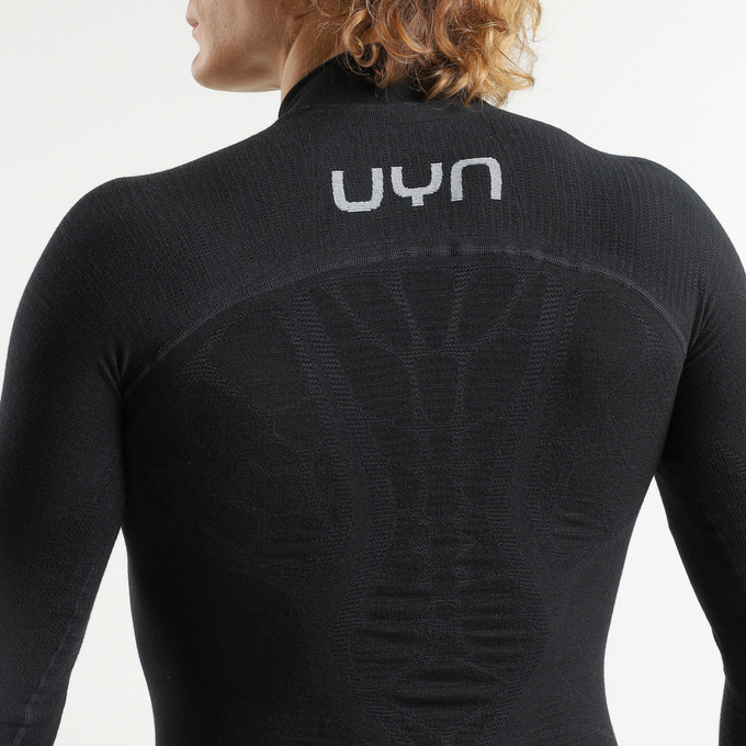Thermounterwäsche UYN Man Elevatyon Biomorph UW Shirt Long SL Turtle New Neck Black - 2025/26
