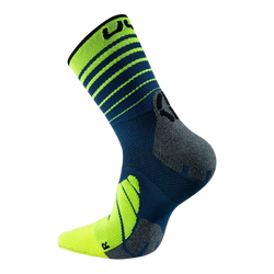 Outdoor Socken UYN Man Runner's Five Socks Blue/Yellow Fluo