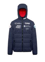 Men's down jacket Colmar Replica Quilted Hoodie Jacket Navy/Rosso - 2025/26