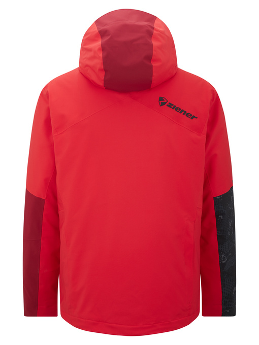 Ski jacket Ziener Trivor Man Padded Red Black Foggy Print - 2025/26