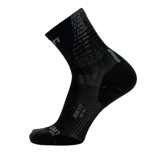 Laufsocken UYN Man Run Fit Socks Black/Mouse