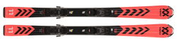 Skis Volkl Racetiger Red + 4.5 VMotion JR Black - Anthracite - 2023/24