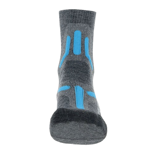 Outdoor Socks UYN Lady Trekking 2in Merino Socks Mid Grey/Turquise