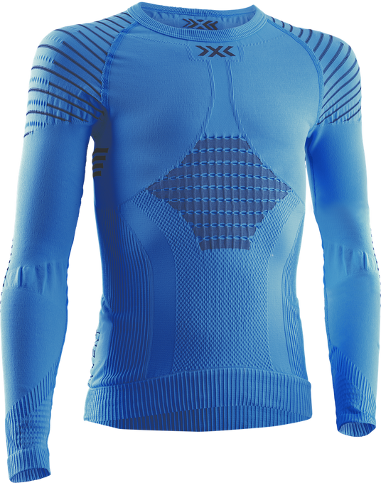 Thermal underwear X-Bionic Invent 4.0 Shirt LG SL Junior Teal Blue/Anthracite - 2024/25