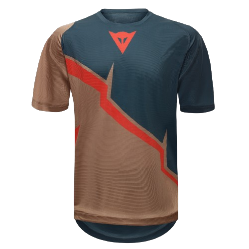 Fahrradtrikot Dainese HgAER Jersey Ss Brown/Blue/Red 