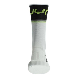 Cycling Socks UYN Man Cycling One Light White/Black
