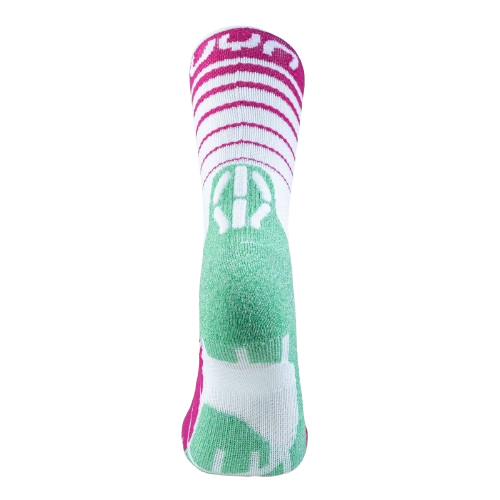 Outdoor Socken UYN Woman Runner's Five Socks White/Fuchsia/Green