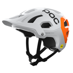 Bicycle helmet POC Tectal Race MIPS NFC Hydrogen White/Fluorescent Orange AVIP