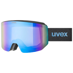 Brille Uvex lace ATTRACT FM Black Matt/Mirror Blue + spare lens - 2025/26