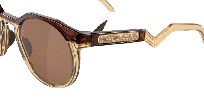 Sunglasses OAKLEY HSTN Kylian Mbappé Signature Series Prizm Tungsten Lenses / Dark Amber & Light Curry Frame