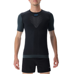 UYN Man Running PB42 OW Shirt SH_SL Black Beauty/Iron Gate